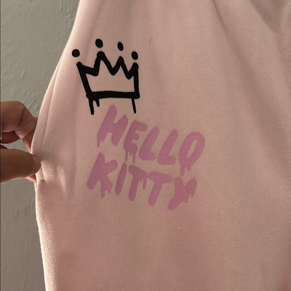 Hello Kitty Pink Joggers with Cozy Embroidery 36 - Picture 2 of 11